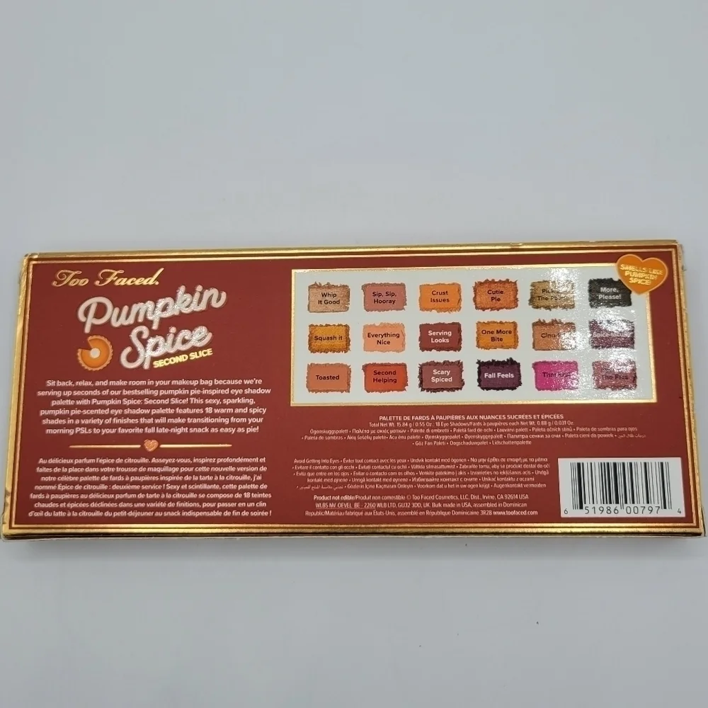 Too Faced Pumpkin Spice Second Slice Eye Shadow Palette